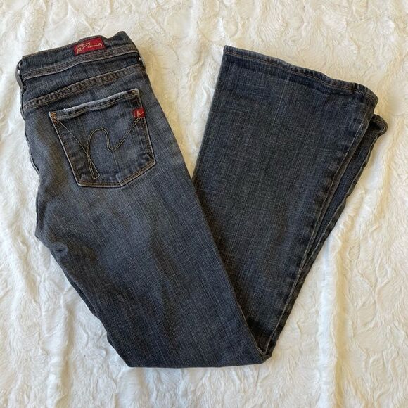 Citizens Of Humanity Ingrid Stretch Low Rise Flare Denim Jeans - Women’s 26 - Picture 2 of 10